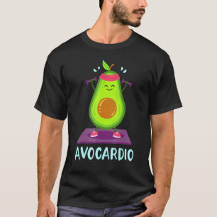 T-shirt Avocat Végétalien Entraînement Fitness