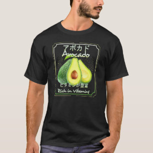 T-shirt Avocat Végétalien Sain Fruits Et Légumes