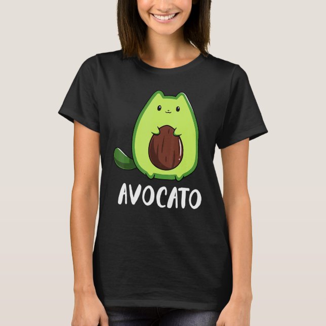 T-shirt Avocato Avocado Cat (Devant)