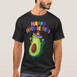 T-shirt Avocato Avocat Chat Cinco De Mayo Végétalien Petit