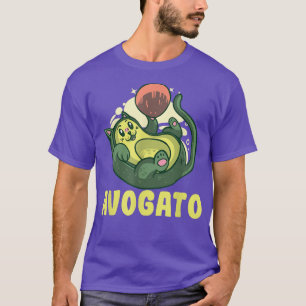 T-shirt Avocato Cats Avocat Végétalien Végétarien Fruit & 