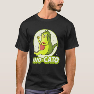 T-shirt Avocato Chat Avocat Végétalien Et Chat Chaton