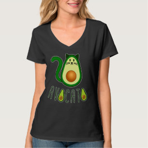 T-shirt Avocato Chats Avocado Fruit Chat Animal Et Animaux