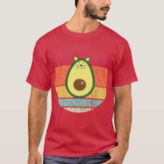T-shirt avocato drôle avocat amoureux des chats