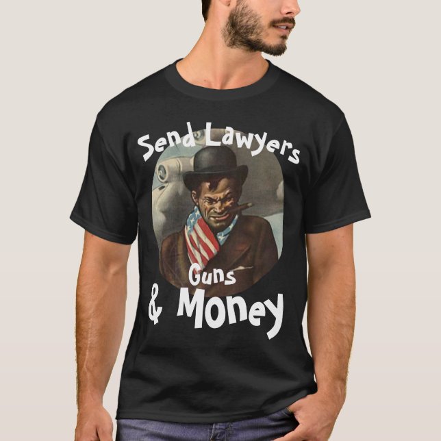 T-shirt Avocats, Armes & Argent Qui apporte les Chips (Devant)