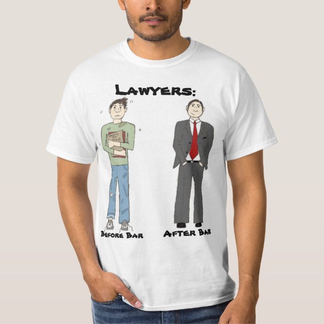 T-shirt Avocats contre. Chacun chemise d'autre (Devant)