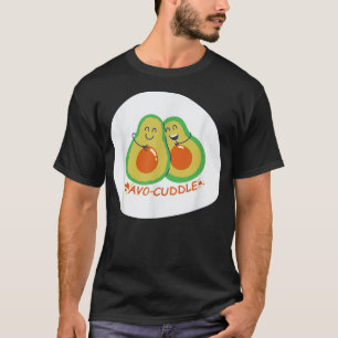 T-shirt Avocuddle Kawaii Avocado Design Vegan Health Food