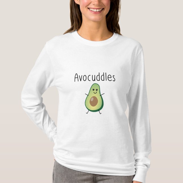 T-shirt Avocuddles manches longues (Devant)