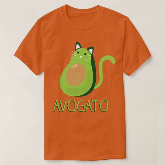 T-shirt Avogato Avocado Cat 2 (Design devant)
