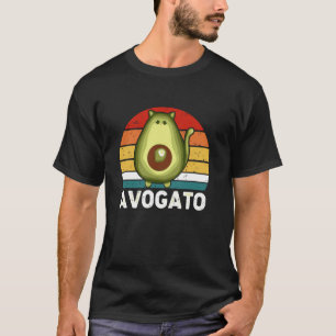 T-shirt Avogato Avocat Chat Végétalien Chat