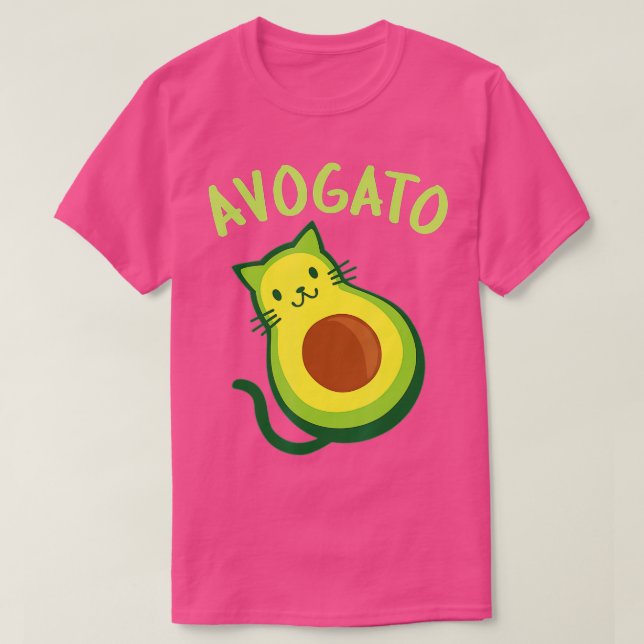 T-shirt Avogato Cat Avocado - Funny Cinco de Mayo (Design devant)