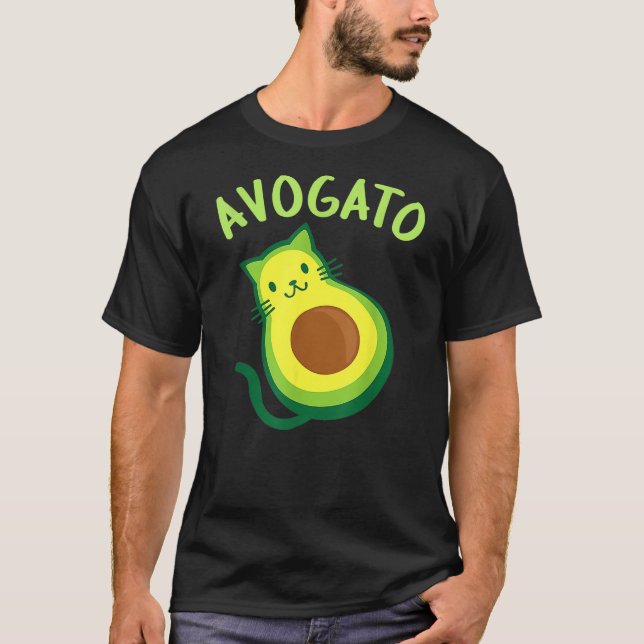 T-shirt Avogato Cat Avocado - Funny Cinco de Mayo For men  (Devant)