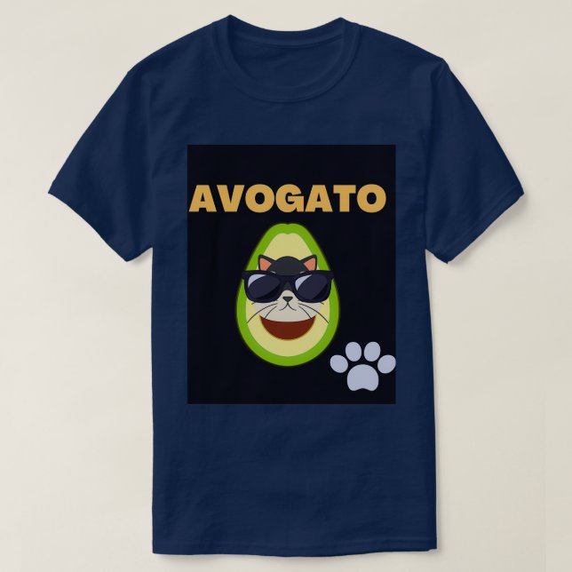 T-shirt Avogato drôle drôle chat (Design devant)