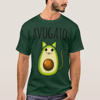 T-shirt Avogato Femmes Drôle Avocado Chat Végétarien Veget