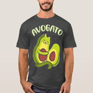 T-shirt Avogato Funny Cat Avocado mignonne Amoureux des ch