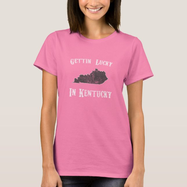 T-shirt avoir de la chance au kentucky (Devant)