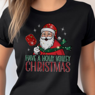 T-shirt Avoir Holly Volley Christmas Pickleball