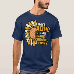 T-shirt Avoir TDAH Orange Ribbon Handicap Sensibilisation
