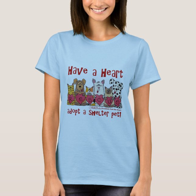 T-shirt Avoir un coeur (Devant)