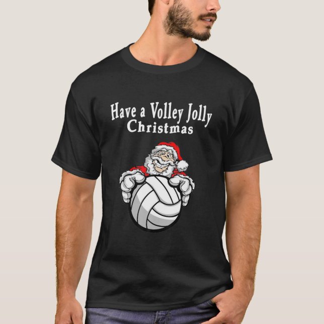 T-shirt Avoir Volley Jolly Christmas Volleyball Avec Sant (Devant)