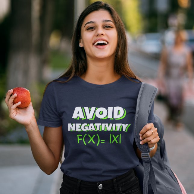 T-shirt Avoit Negativity Funny Math  (Créateur téléchargé)