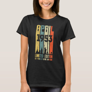 T-shirt Avril 1953 69 Anniversaire 69 Anniversaire 1953 An
