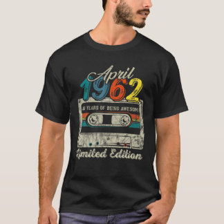 T-shirt Avril 1960 Limited Edition 60th Birthday