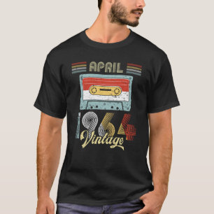 T-shirt Avril 1964 enregistreur à cassettes vintage