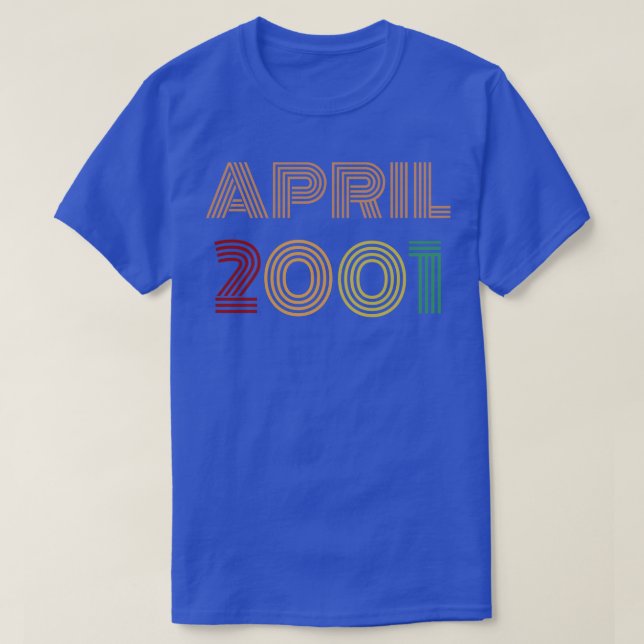 T-shirt Avril 2001 Conception Vintage (Design devant)