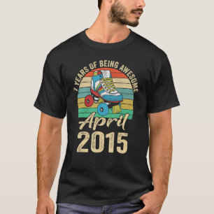 T-shirt Avril 2015 7 Ans 7 Anniversaire Vêtements