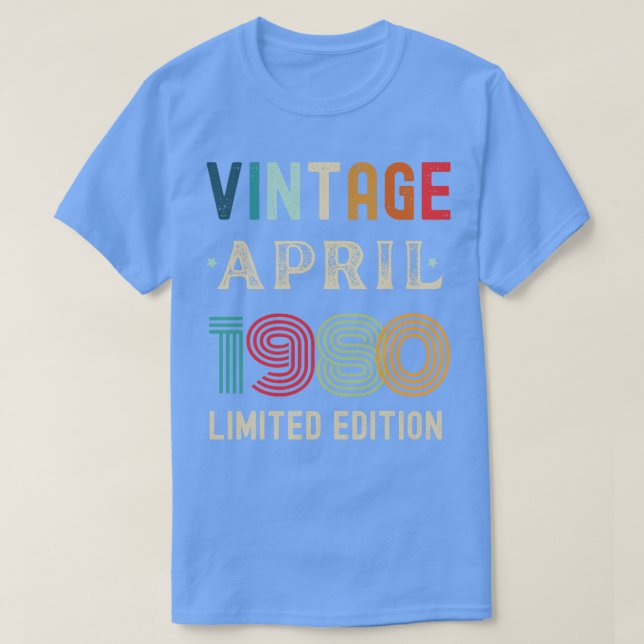 T-shirt Avril Anniversaire Cadeau 26 (Design devant)