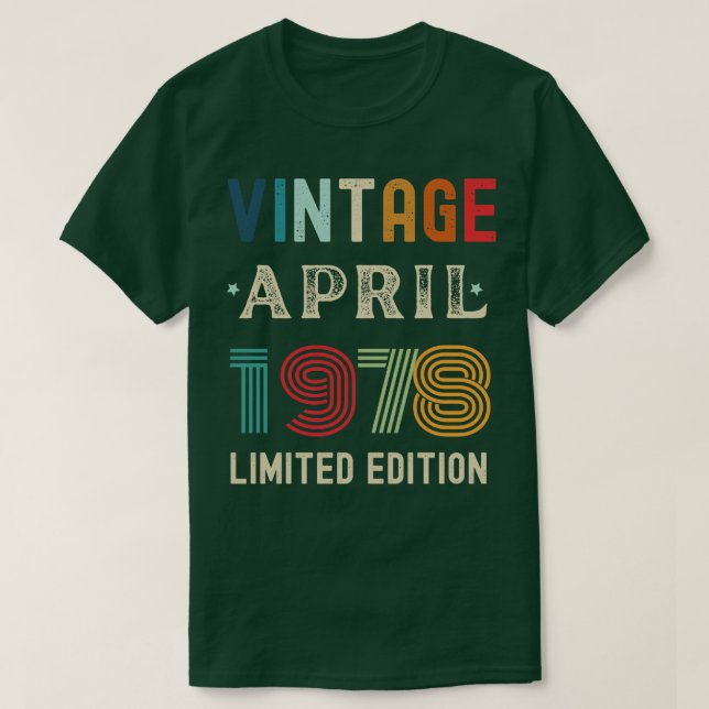 T-shirt Avril Anniversaire Cadeau 27 (Design devant)