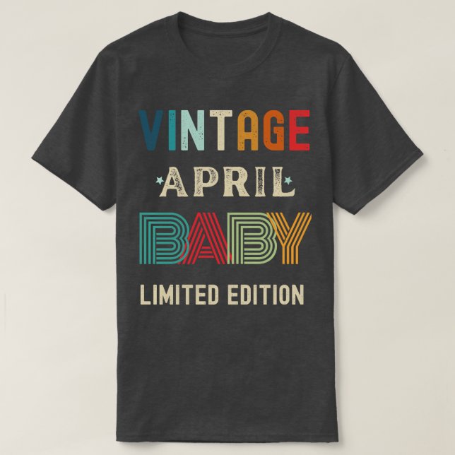 T-shirt Avril Anniversaire Cadeau 34 (Design devant)