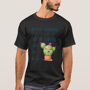 T-shirt Avril Douches Apportent mai Fleurs Vêtements