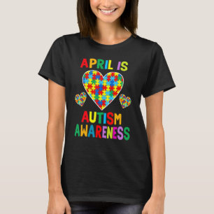 T-shirt Avril Est Sensibilisation sur l'autisme Mois Suppo