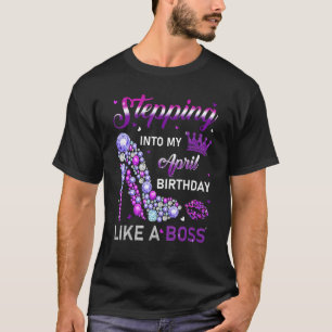 T-shirt Avril Fille Entrant Dans Mon Anniversaire Comme Un