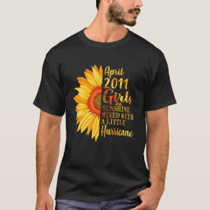 T-shirt Avril Filles 2011 11e anniversaire 11 ans