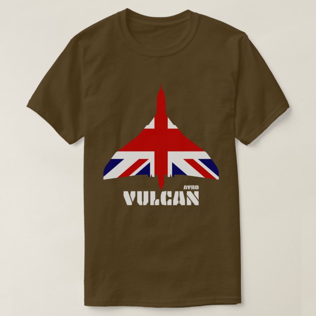 T-shirt Avro Vulcan et Union Jack (Design devant)