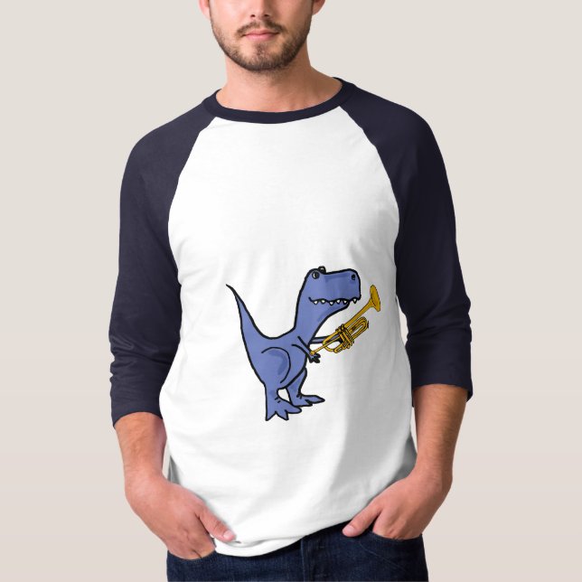 T-shirt AW dinosaure de T-Rex jouant la chemise de (Devant)