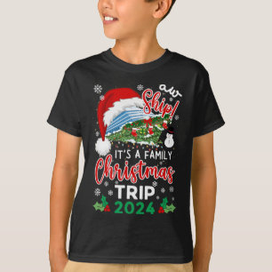 T-shirt Aw Ship It's A Christmas Cruise Trip 2024 Famille 