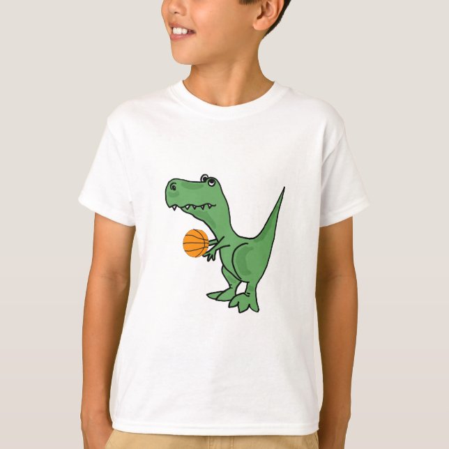 T-shirt AW-T-Rex Jouer aux maillots de basket-ball (Devant)