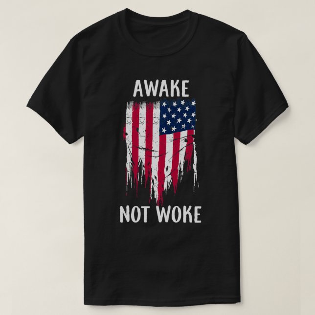 T-shirt Awake Not Woeranti Censorship Annuler la culture (Design devant)