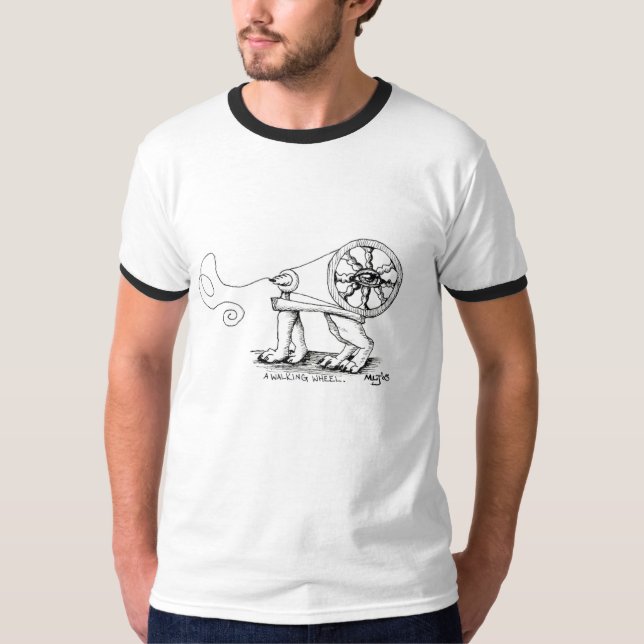 T-shirt awalkingwheel (Devant)