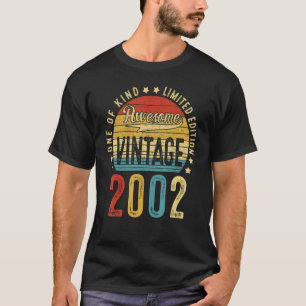 T-shirt Awesome 20 Ans Vintage 2002 20e Anniversaire Moi