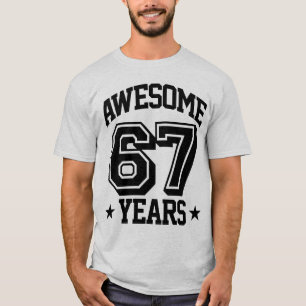 T-shirt Awesome 67 Years