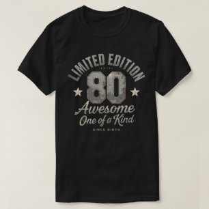 T-shirt Awesome 80 depuis Birth Retro Anniversaire Tee