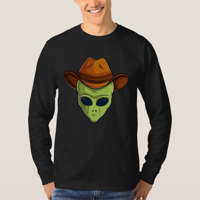 T-shirt Awesome Alien Head Style Hat Humans Aren t Real Cu (Devant)