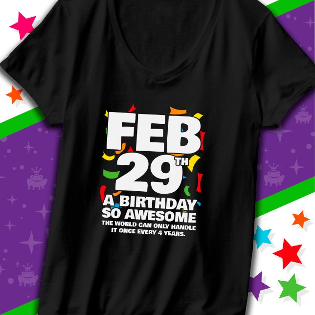 T-shirt Awesome Anniversaire 2024 Leap Day Leap Année 29 f (Créateur téléchargé)