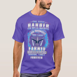 T-shirt Awesome Barber dédié