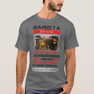 T-shirt Awesome Barista qui fait des devis de précision